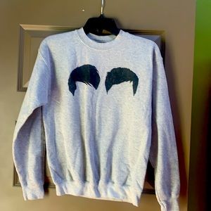 “Dan and Phil” logo sweatshirt and gray size kids XL